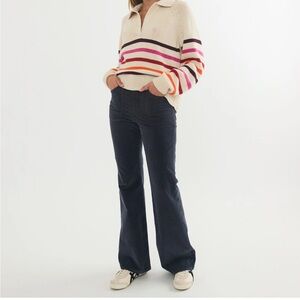 Marine Layer Bridget Corduroy Flare in India Ink size 6
